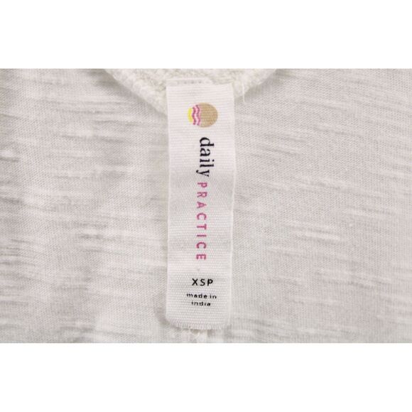 Anthropologie Daily Practice Women's White Eyelet Lace Mini Dress Sz XS P - Picture 6 of 10